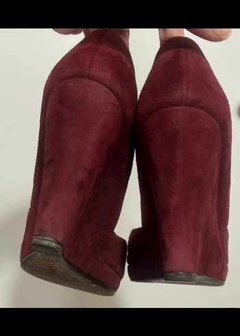 Michael Kors Kırmızı Süet Dolgu Topuklu Ayakkabı - Görsel 5