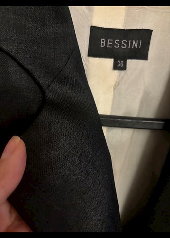 Hafif Parlak Kumaş İkili Ceket/Pantolon Takım - Görsel 5