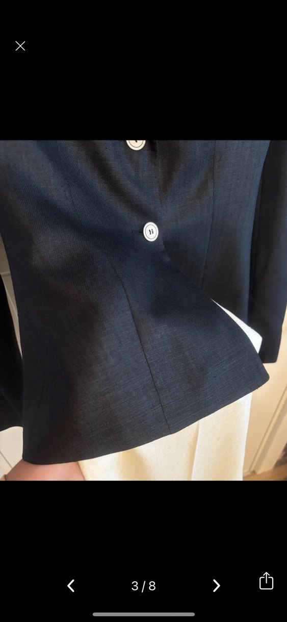 Hafif Parlak Kumaş İkili Ceket/Pantolon Takım - Görsel 3