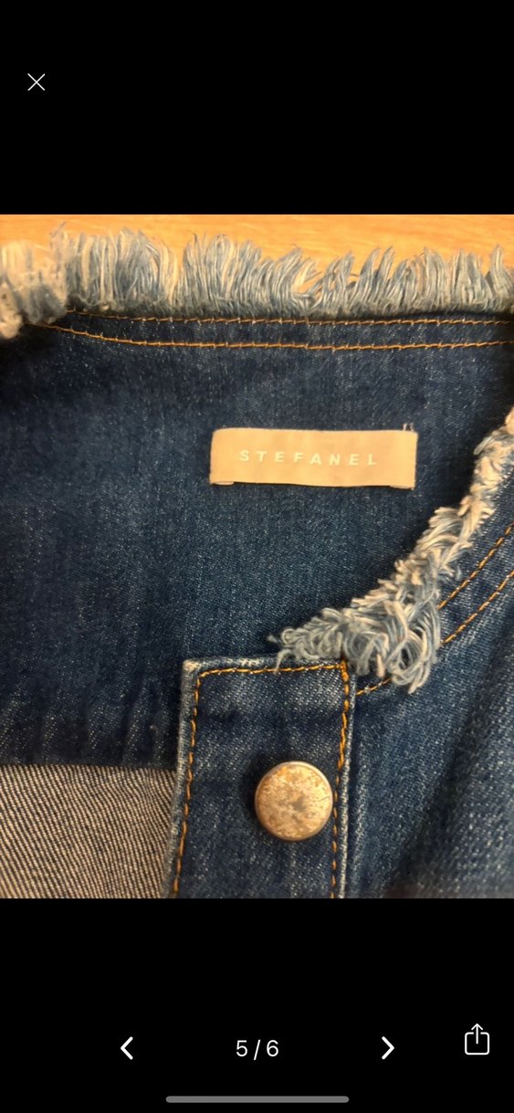 Stefanel Kadın Denim Ceket - Görsel 5