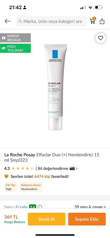 La roche posay nemlendirici