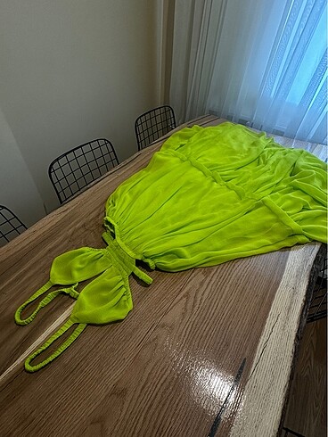 xs Beden yeşil Renk Koton Özel Seri Elbise