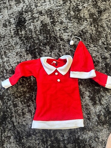 Bebek noel elbise&şapka