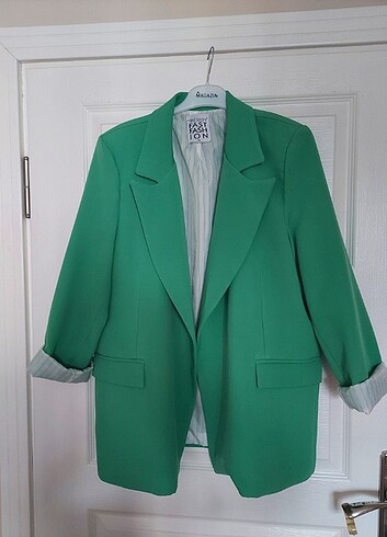 Yeşil blazer ceket