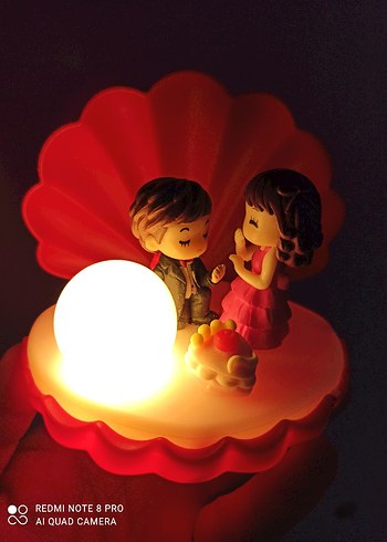 Renkli Pembe Çift Figürlü Biblo - Görsel 2