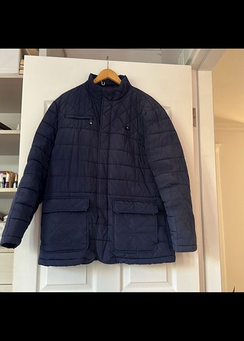 Düğmeli Lacivert Erkek Mont - Görsel 2