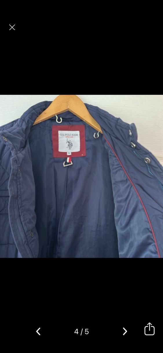 Düğmeli Lacivert Erkek Mont - Görsel 3