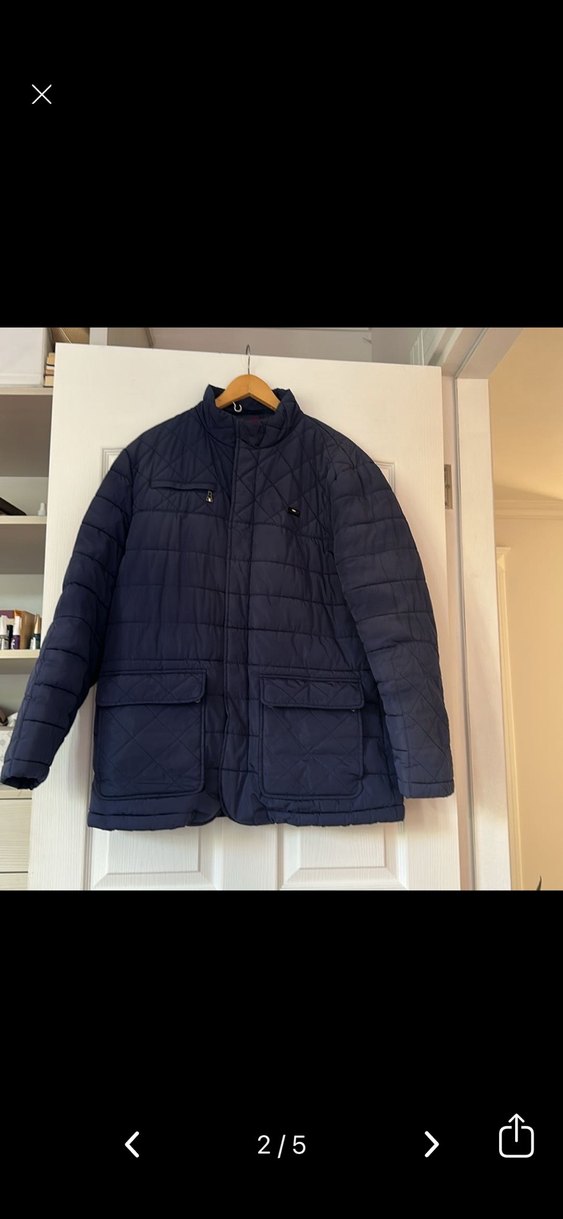 Düğmeli Lacivert Erkek Mont - Görsel 2