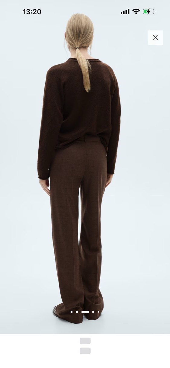 Kahverengi Kadın Kumaş Pantolon - Görsel 3