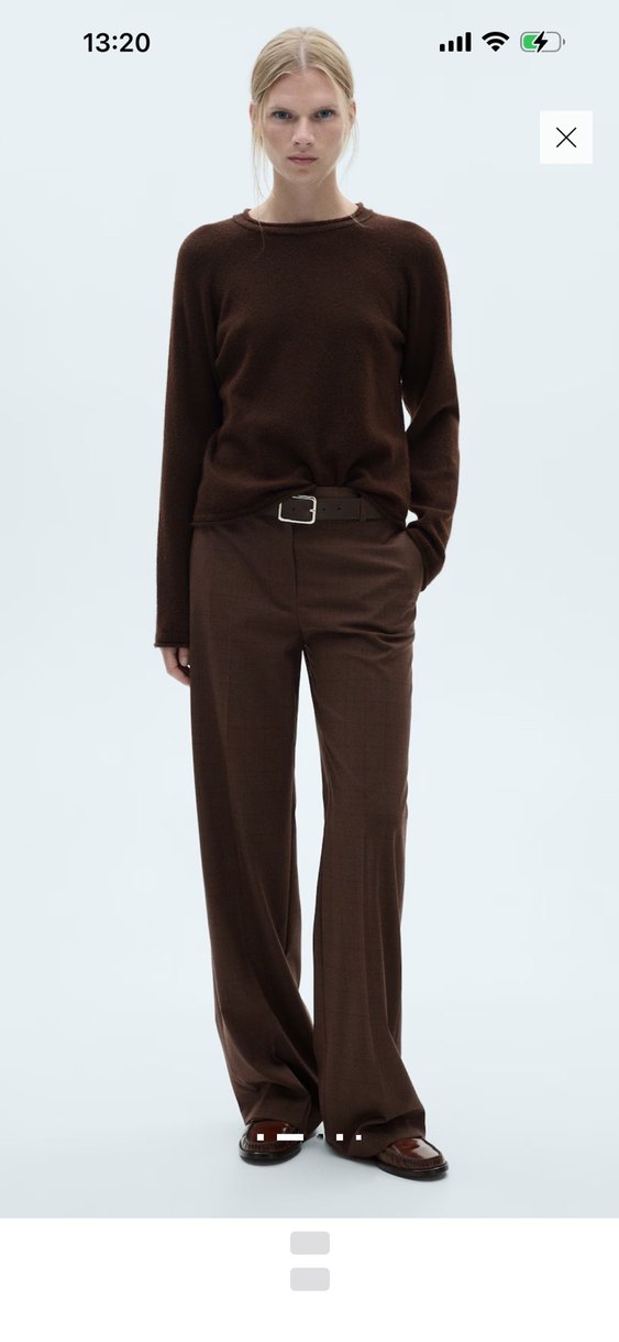 Kahverengi Kadın Kumaş Pantolon - Görsel 2