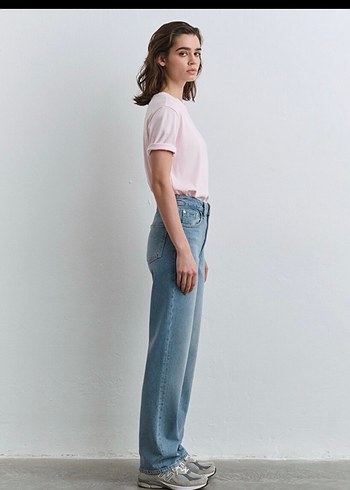 Kadın Regular Fit Midi Denim Jean - Görsel 3