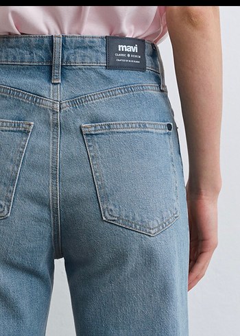 Kadın Regular Fit Midi Denim Jean - Görsel 5