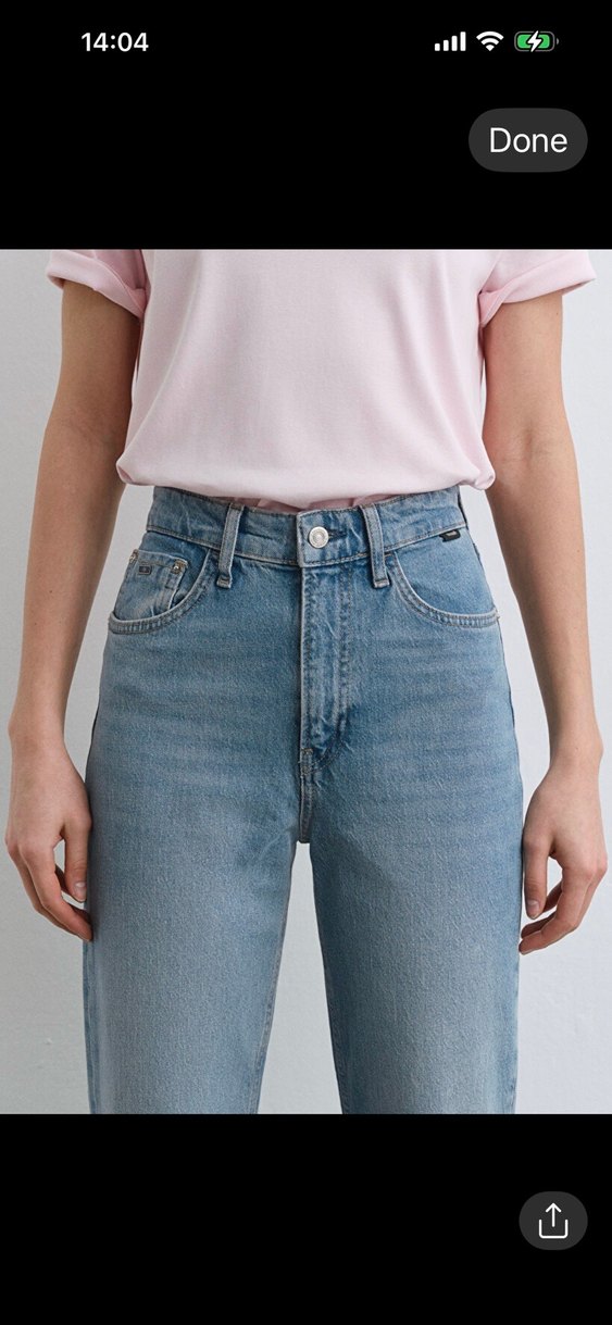 Kadın Regular Fit Midi Denim Jean - Görsel 4