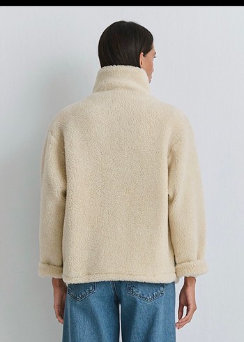 Gri Kot Uzun Kışlık Kadın Ceket - Görsel 3