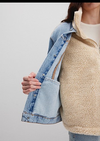 Gri Kot Uzun Kışlık Kadın Ceket - Görsel 6