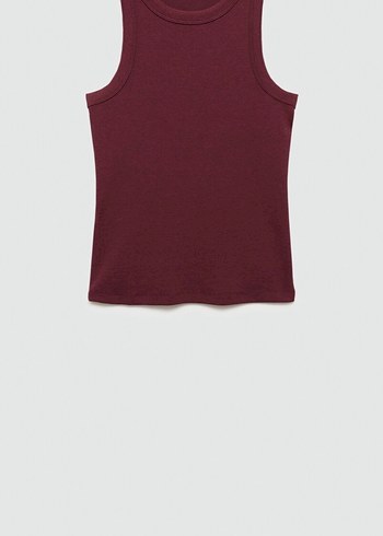 Bordo Deri Kemerli Kadın Atlet - Görsel 5