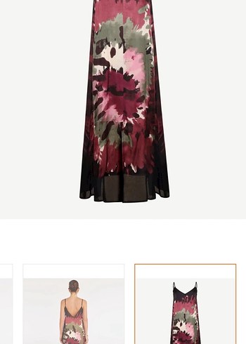 Yargıcı Çok Renkli Askılı Midi Elbise - Görsel 2