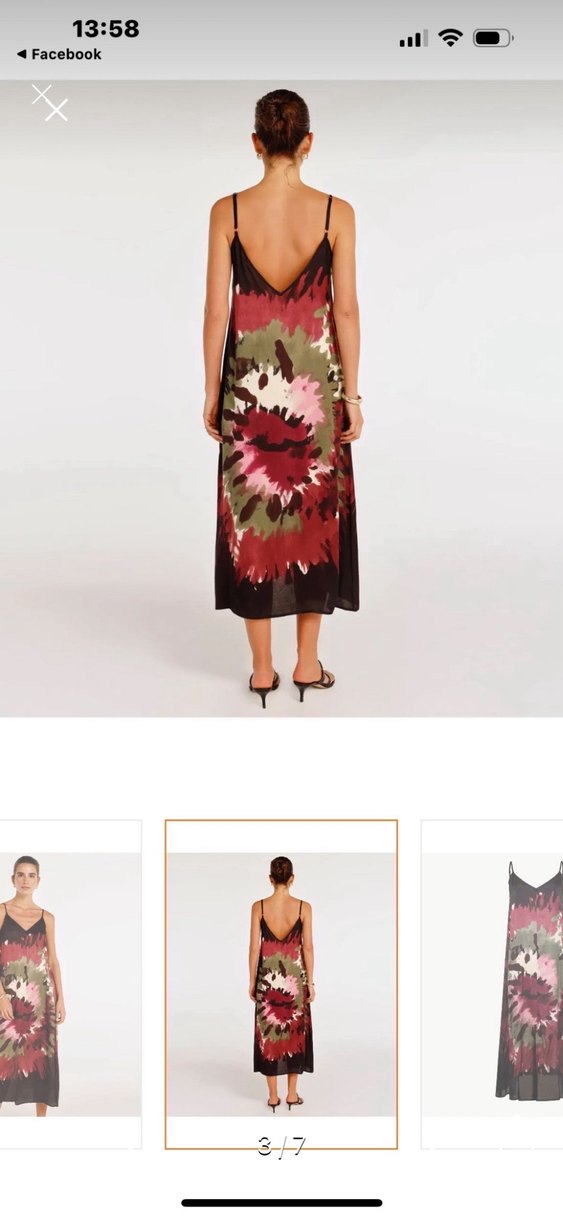 Yargıcı Çok Renkli Askılı Midi Elbise - Görsel 3