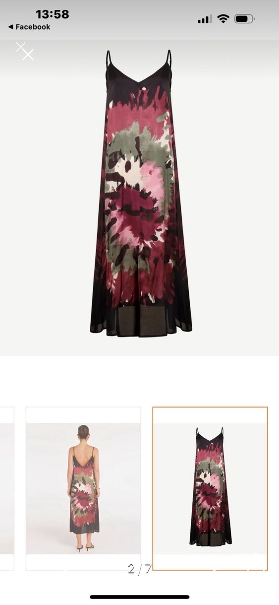 Yargıcı Çok Renkli Askılı Midi Elbise - Görsel 2