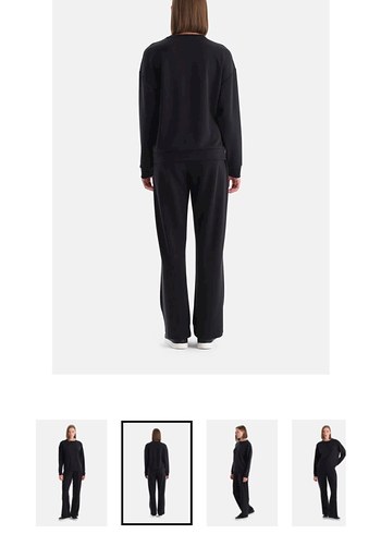 #DAGİ MARKASI Siyah Kadın Rahat Kesim Eşofman Altı - Görsel 2