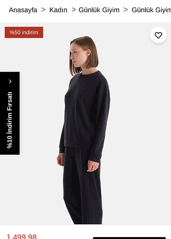 #DAGİ MARKASI Siyah Kadın Rahat Kesim Eşofman Altı - Görsel 3