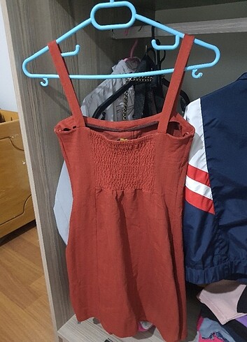 Pull and Bear Taba rengi pull & bear elbise