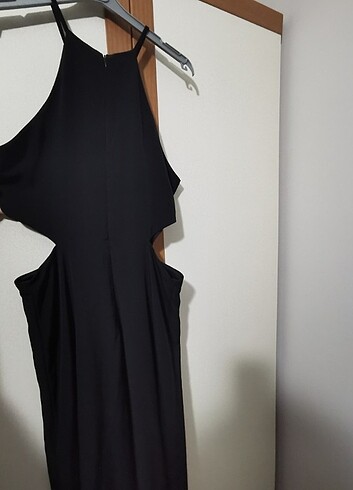 40 Beden Siyah halter yaka trendyolmilla elbise