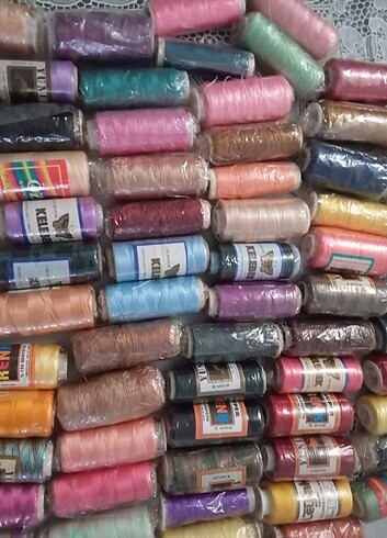 Renkli iplikler başörtü iplikleri - Görsel 7