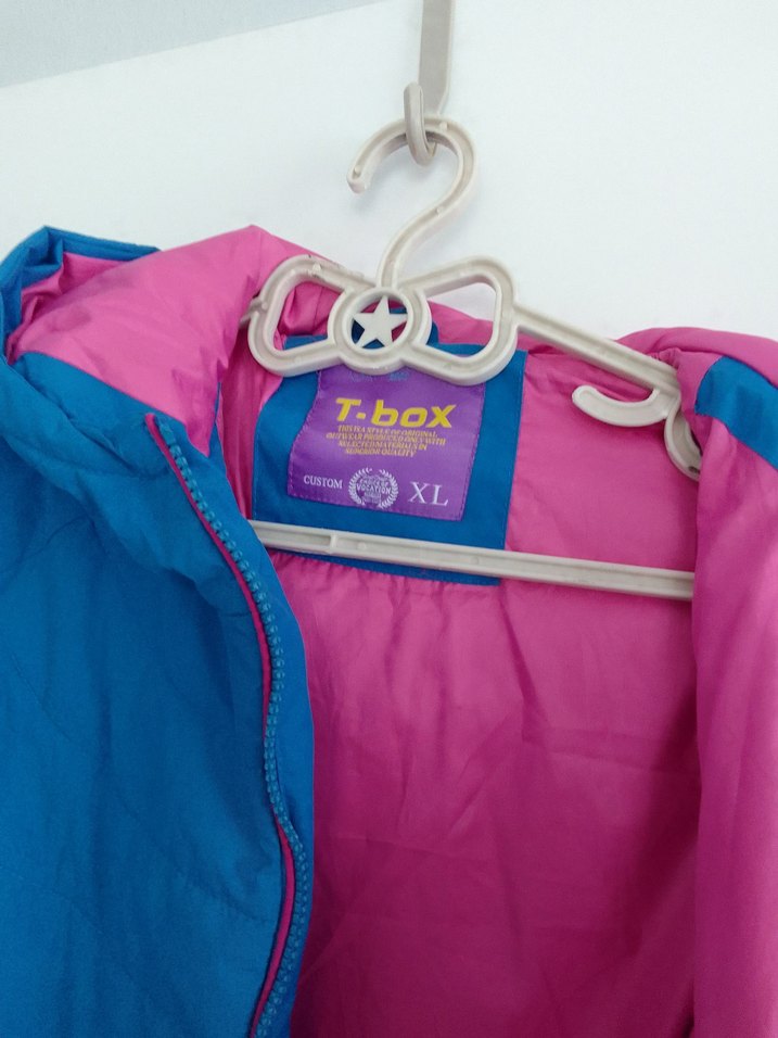 T-Box Mavi Fermuarlı Mont - Görsel 2