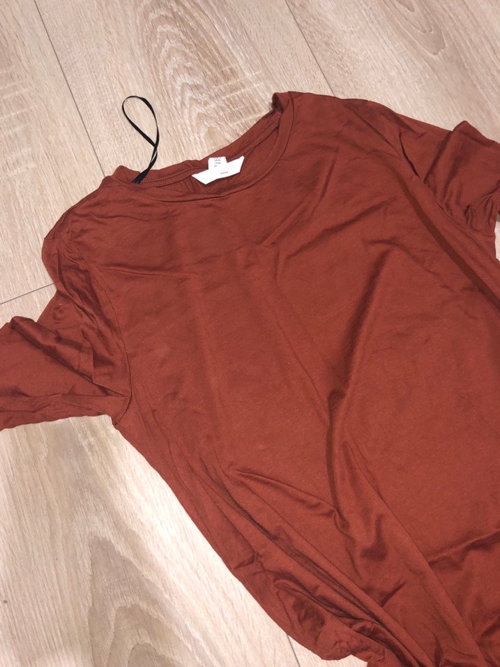 Bordo Uzun Kollu Keten Kadın Elbise - Görsel 2