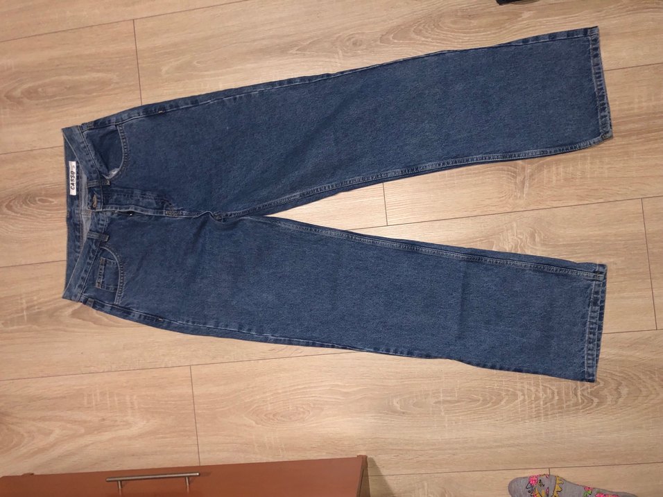 Düğmeli Mavi Kadın Denim Midi Jean - Görsel 3