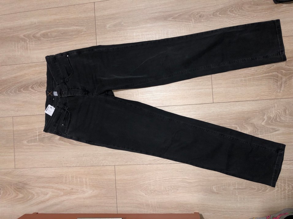 Gri Baskılı Kadın Kot Pantolon - Görsel 3