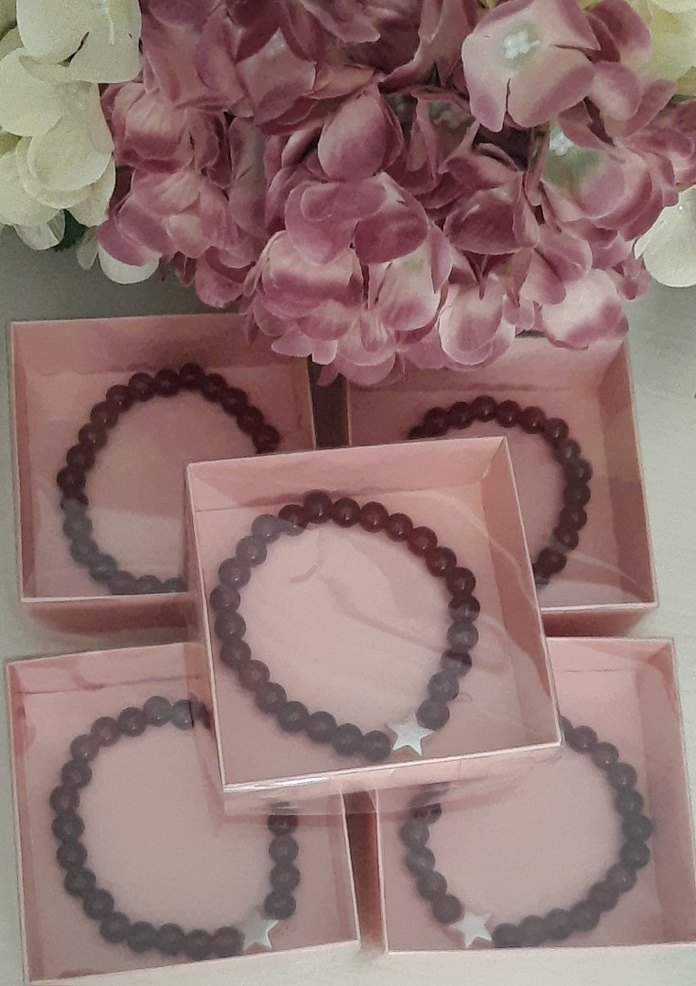 Bordo Boncuklu Bohem Nedime Bilekliği - Görsel 2