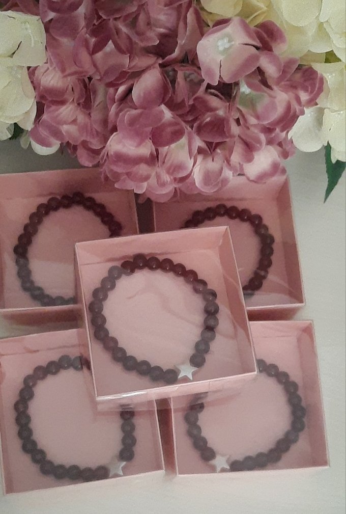 Bordo Boncuklu Bohem Nedime Bilekliği - Görsel 3