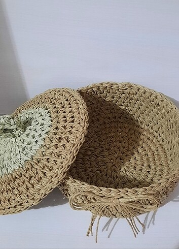 Kapaklı Hasır Sepet - Görsel 6