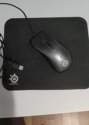 SteelSeries RGB Rival 300 Kablolu Gri Mouse+Mouse pad