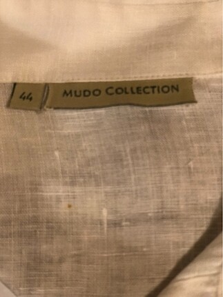 44 Beden Mudo Collection Beyaz Keten Gömlek 44 Beden