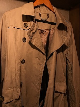 m Beden camel Renk Kısa Trenchcoat
