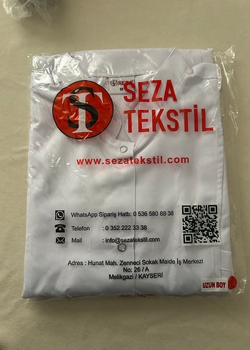 Hakim Yaka Uzun Boy Kadın Doktor-Öğretmen-Diyetisyen Önlüğü - Görsel 2