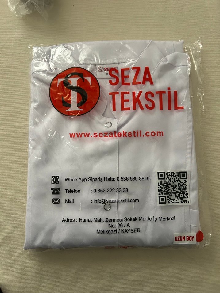 Hakim Yaka Uzun Boy Kadın Doktor-Öğretmen-Diyetisyen Önlüğü - Görsel 2