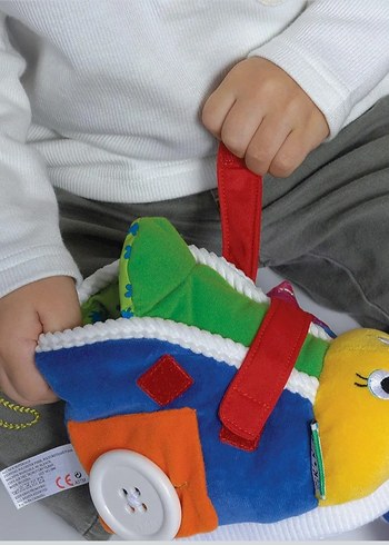 Renkli Nakışlı Bebek Panduf - Görsel 2