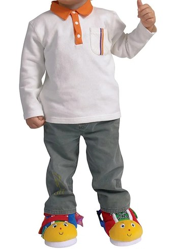 Renkli Nakışlı Bebek Panduf - Görsel 7