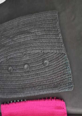 Renkli Desenli El Örgüsü Kırlent - Görsel 6