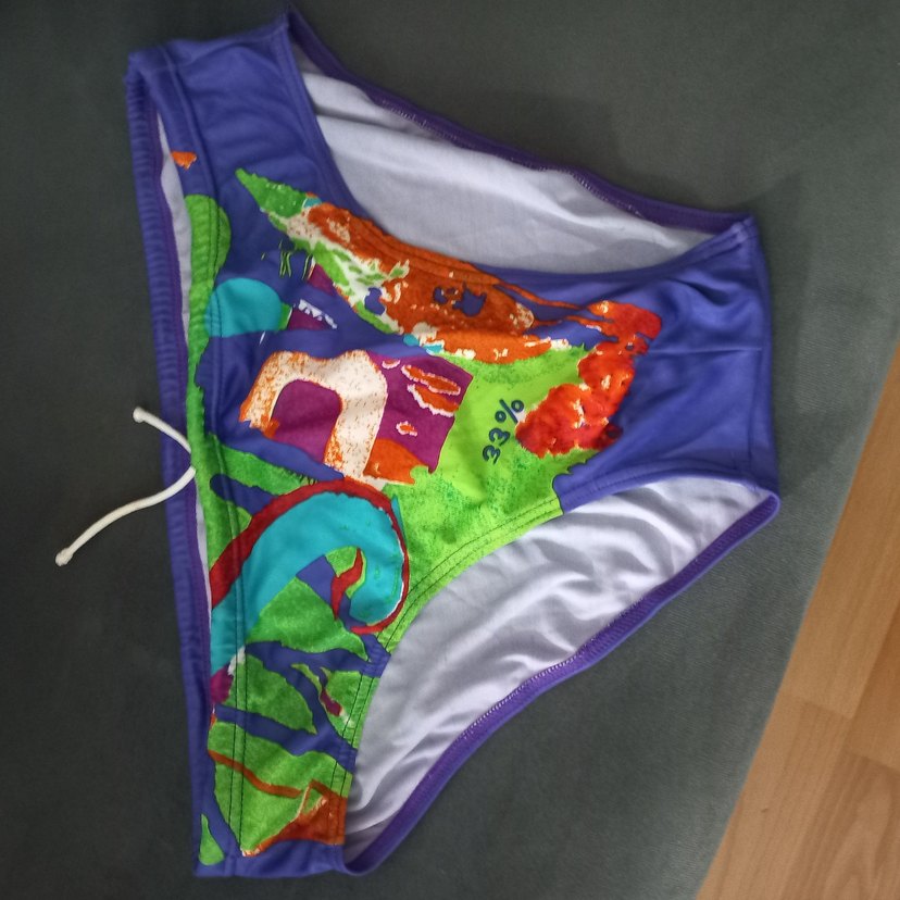 Renkli Desenli Bağcıklı Erkek Mayo - Görsel 4