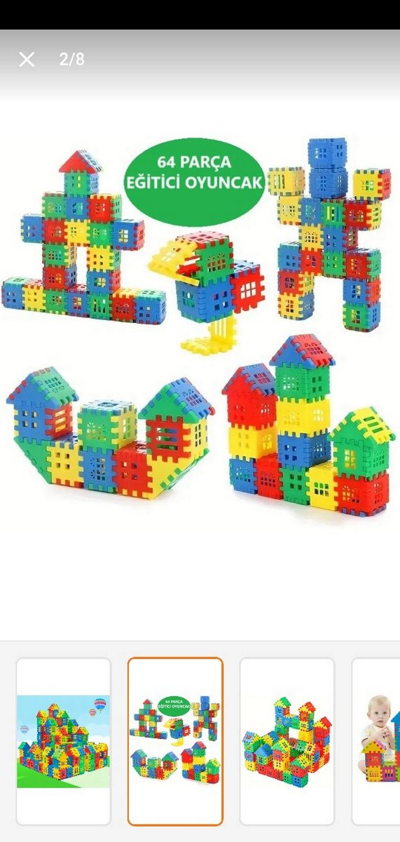 Renkli Eğitici Blok Oyuncak - Görsel 3