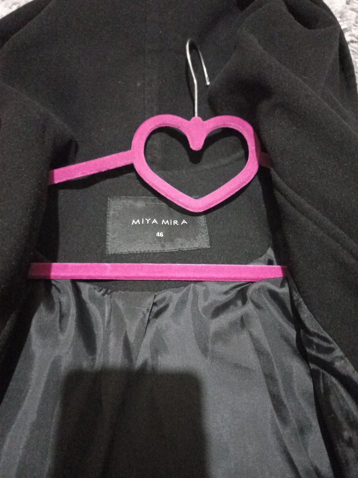 Siyah Midi Kaban - Görsel 5