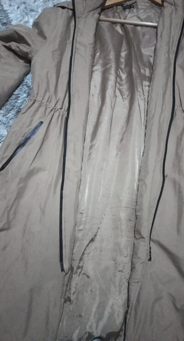 Kadın Bej Oysho Yağmurluk - Görsel 2