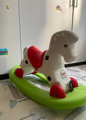 Pilsan Beyaz Sallanan At Oyuncak - Görsel 2