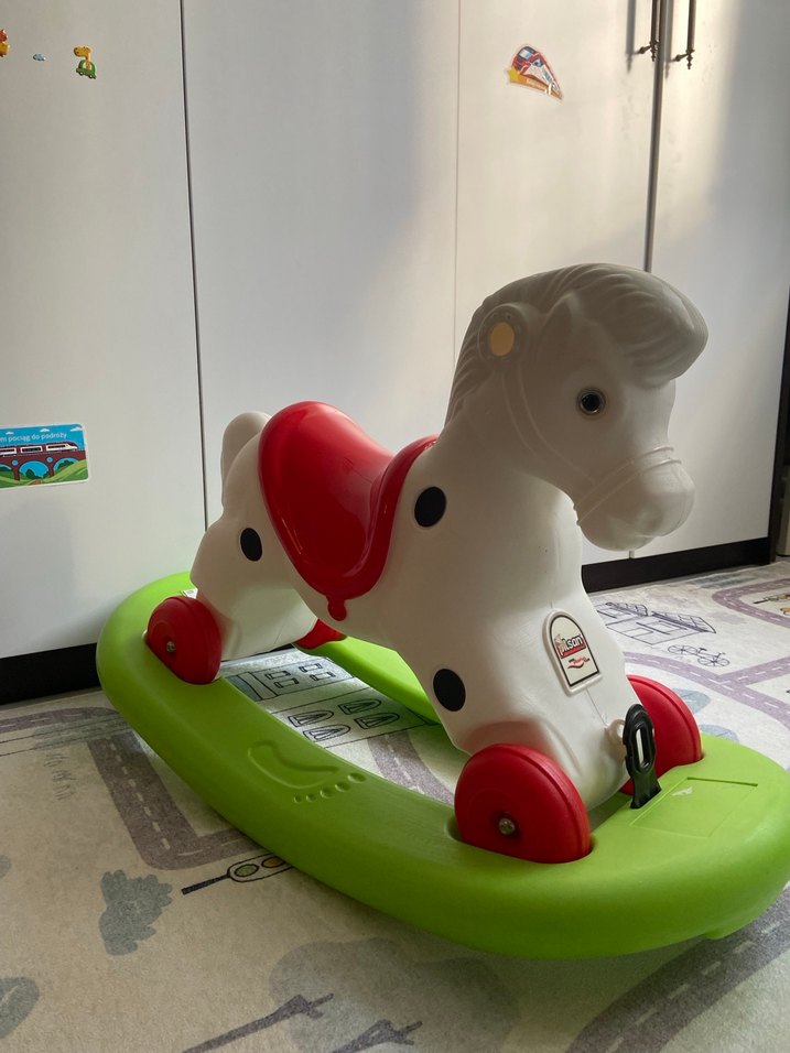 Pilsan Beyaz Sallanan At Oyuncak - Görsel 2