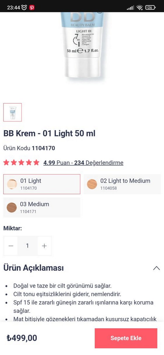 Farmasi Light BB Krem ve microfilling blonde - Görsel 2